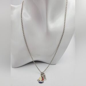 Best friends sailor boat necklace N1727‎